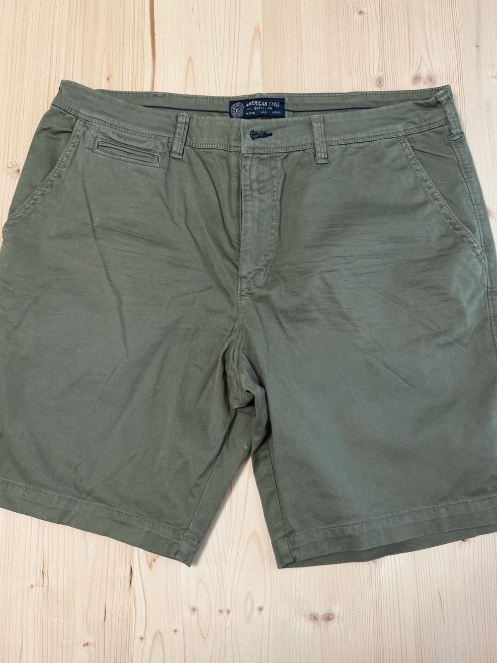American Eagle Outfitters Olive Green Men’s Flat Front Shorts